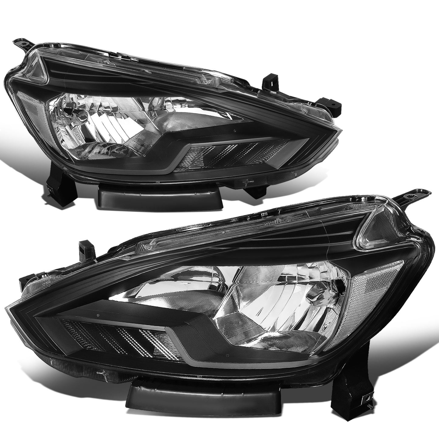 FAROS 16-18 NISSAN SENTRA - FITS MODELS W/ FACTORY HALOGEN HEADLIGHTS - OE STYLE - H11 LOW BEAM / H9 HIGH BEAM - BLACK HOUSING / CLEAR CORNER