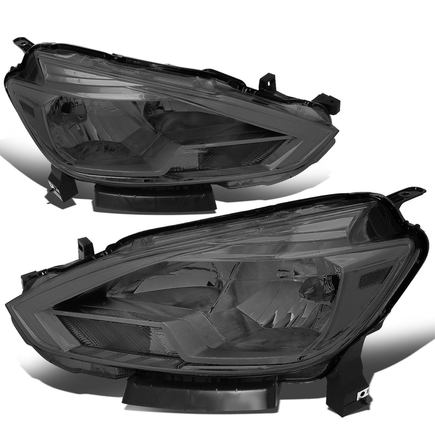 FAROS 16-18 NISSAN SENTRA - FITS MODELS W/ FACTORY HALOGEN HEADLIGHTS - OE STYLE - H11 LOW BEAM / H9 HIGH BEAM - CHROME HOUSING / SMOKED LENS / CLEAR CORNER