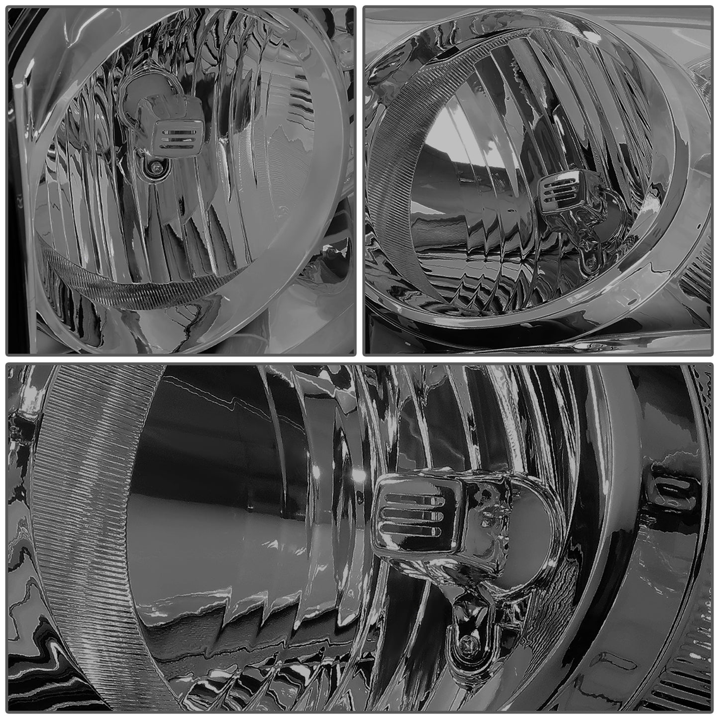 FAROS 06-08 DODGE RAM 1500 / 06-09 DODGE RAM 2500 , 3500 - FITS MODELS W/ HALOGEN HEADLAMPS ONLY - H13 LOW BEAM / HIGH BEAM - SMOKE LENS / AMBER CORNER