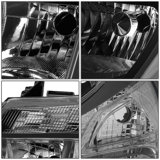 FAROS RAM PROMASTER 1500 2014-2022 / RAM PROMASTER 2500 2014-2022 / RAM PROMASTER 3500 2014-2022 - WITHOUT DAYTIME RUNNING LAMPS - OE STYLE - H7 LOW & HIGH BEAM / 2827 SIDE MARKER / 7443 TURN SIGNAL - BLACK HOUSING / CLEAR CORNER