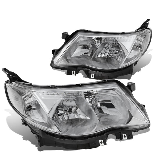 FAROS 09-13 SUBARU FORESTER - FITS MODELS W/ HALOGEN HEADLIGHTS ONLY - 9006 LOW BEAM / 9005 HIGH BEAM - CHROME HOUSING / CLEAR CORNER