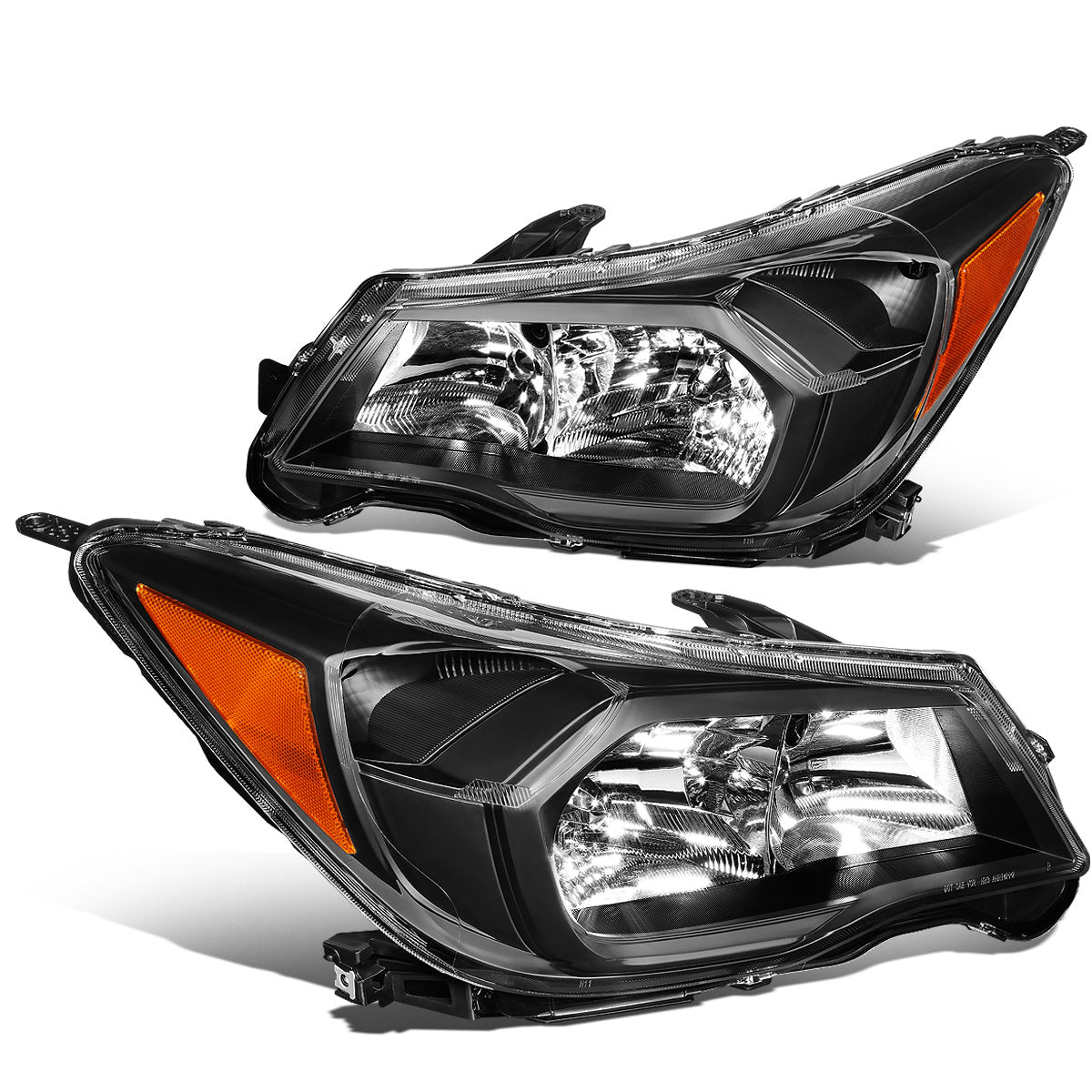 FAROS 14-16 SUBARU FORESTER - ONLY FITS MODELS W/ HALOGEN HEADLIGHTS - H11 LOW BEAM / 9005 HIGH BEAM / 7440 SIGNAL / 168 MARKER - BLACK HOUSING / AMBER CORNER