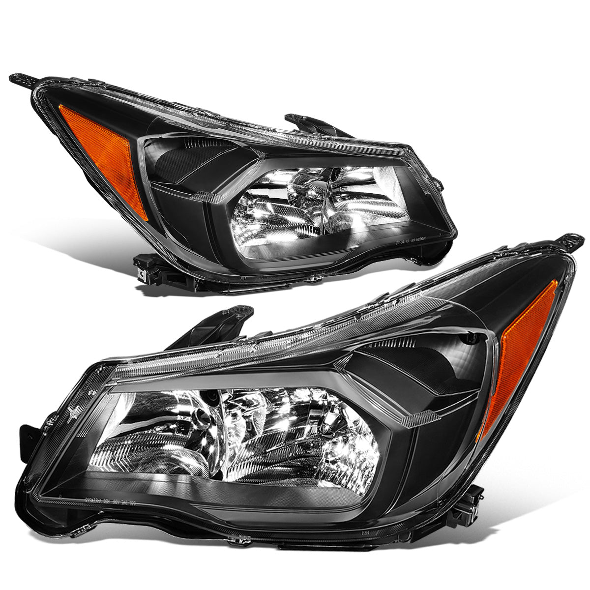 FAROS 14-16 SUBARU FORESTER - ONLY FITS MODELS W/ HALOGEN HEADLIGHTS - H11 LOW BEAM / 9005 HIGH BEAM / 7440 SIGNAL / 168 MARKER - BLACK HOUSING / AMBER CORNER