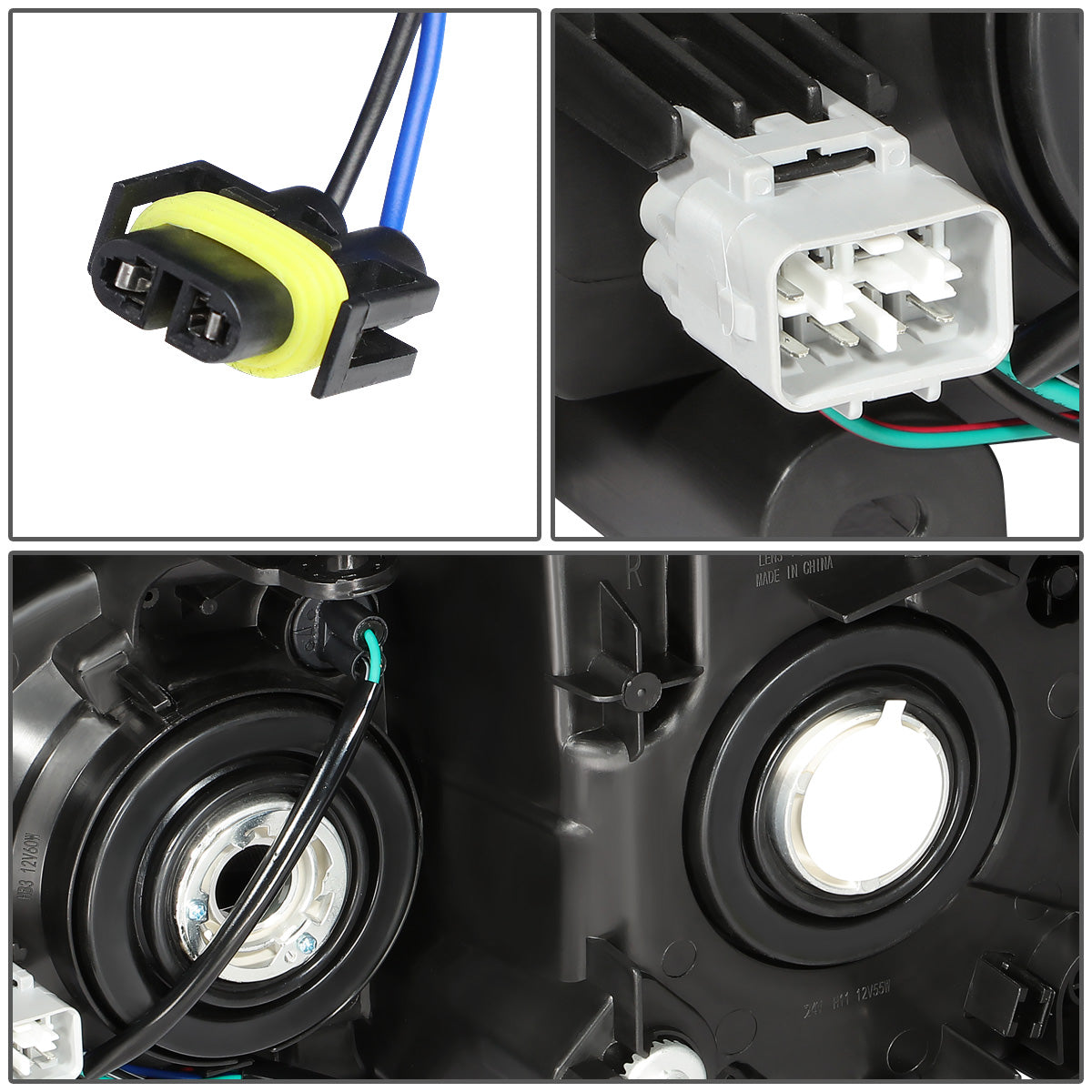 FAROS 14-16 SUBARU FORESTER - ONLY FITS MODELS W/ HALOGEN HEADLIGHTS - H11 LOW BEAM / 9005 HIGH BEAM / 7440 SIGNAL / 168 MARKER - SMOKE HOUSING / CLEAR CORNER