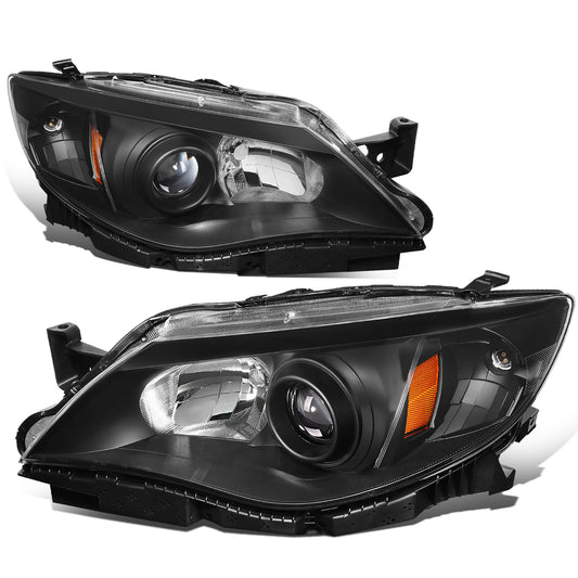 FAROS 08-11 SUBARU IMPREZA - FITS MODELS W/ FACTORY EQUIPPED HALOGEN HEADLIGHTS - DOES NOT FIT MODELS W/ FACTORY EQUIPPED HID HEADLIGHTS - OE STYLE - H11 LOW / 9005 HIGH / 1157A SIGNAL - BLACK HOUSING / AMBER CORNER