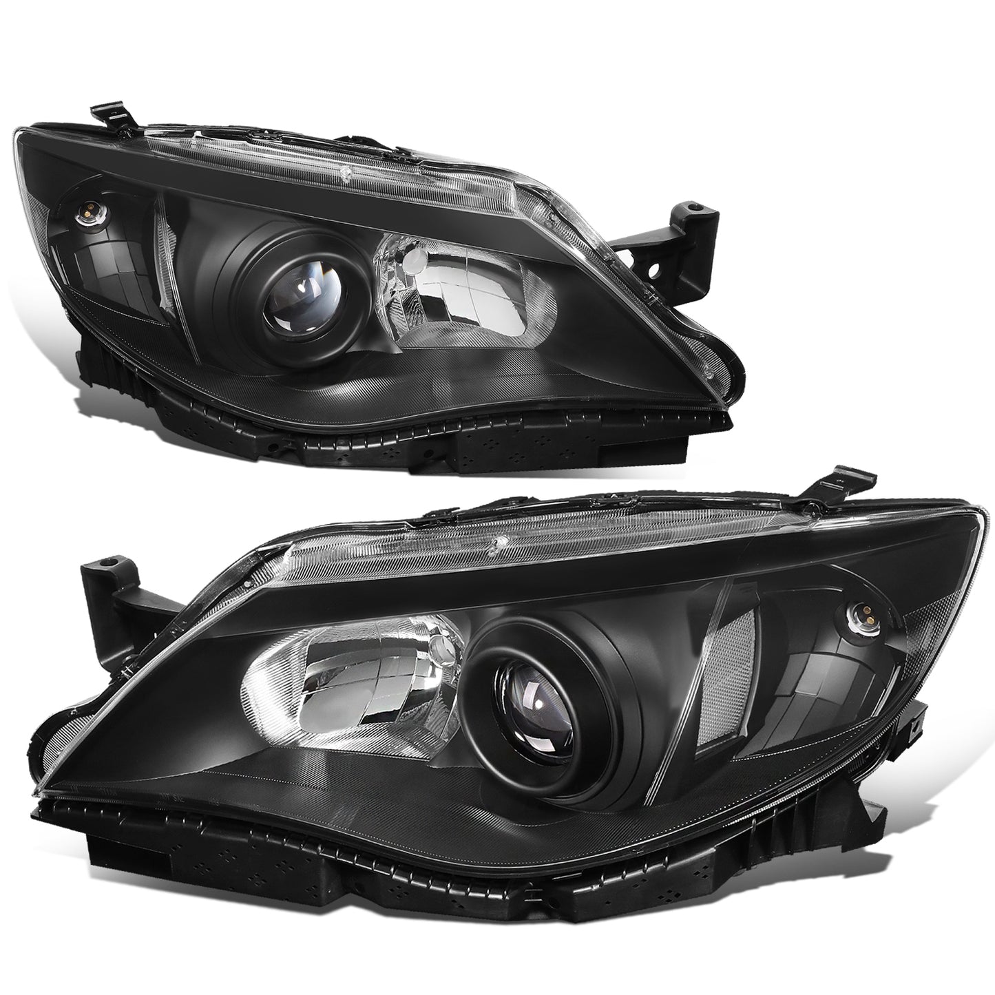FAROS 08-11 SUBARU IMPREZA - FITS MODELS W/ FACTORY EQUIPPED HALOGEN HEADLIGHTS - DOES NOT FIT MODELS W/ FACTORY EQUIPPED HID HEADLIGHTS - OE STYLE - H11 LOW / 9005 HIGH / 1157A SIGNAL - BLACK HOUSING / CLEAR CORNER