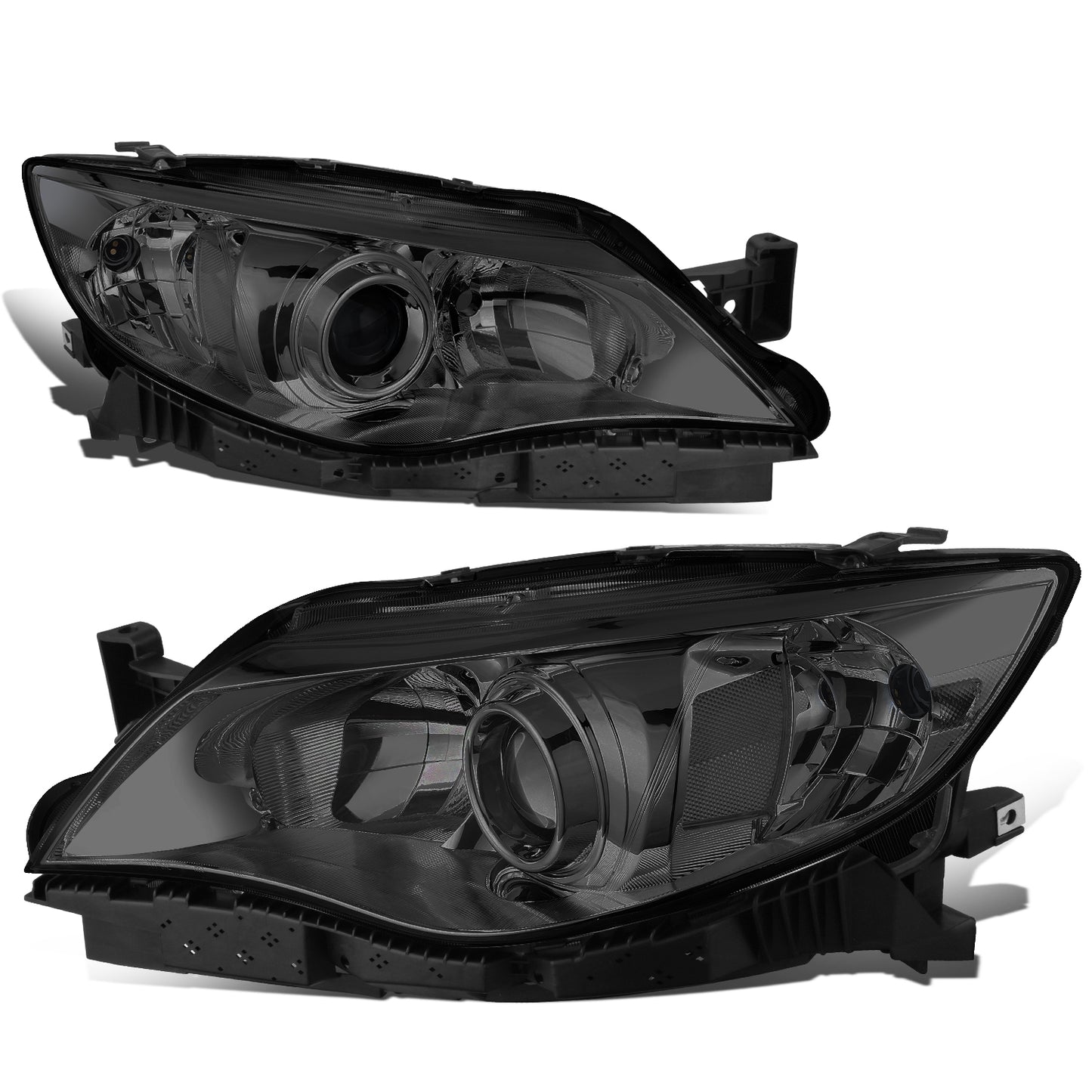 FAROS 08-11 SUBARU IMPREZA - FITS MODELS W/ FACTORY EQUIPPED HALOGEN HEADLIGHTS - DOES NOT FIT MODELS W/ FACTORY EQUIPPED HID HEADLIGHTS - OE STYLE - H11 LOW / 9005 HIGH / 1157A SIGNAL - CHROME HOUSING / SMOKED LENS / CLEAR CORNER
