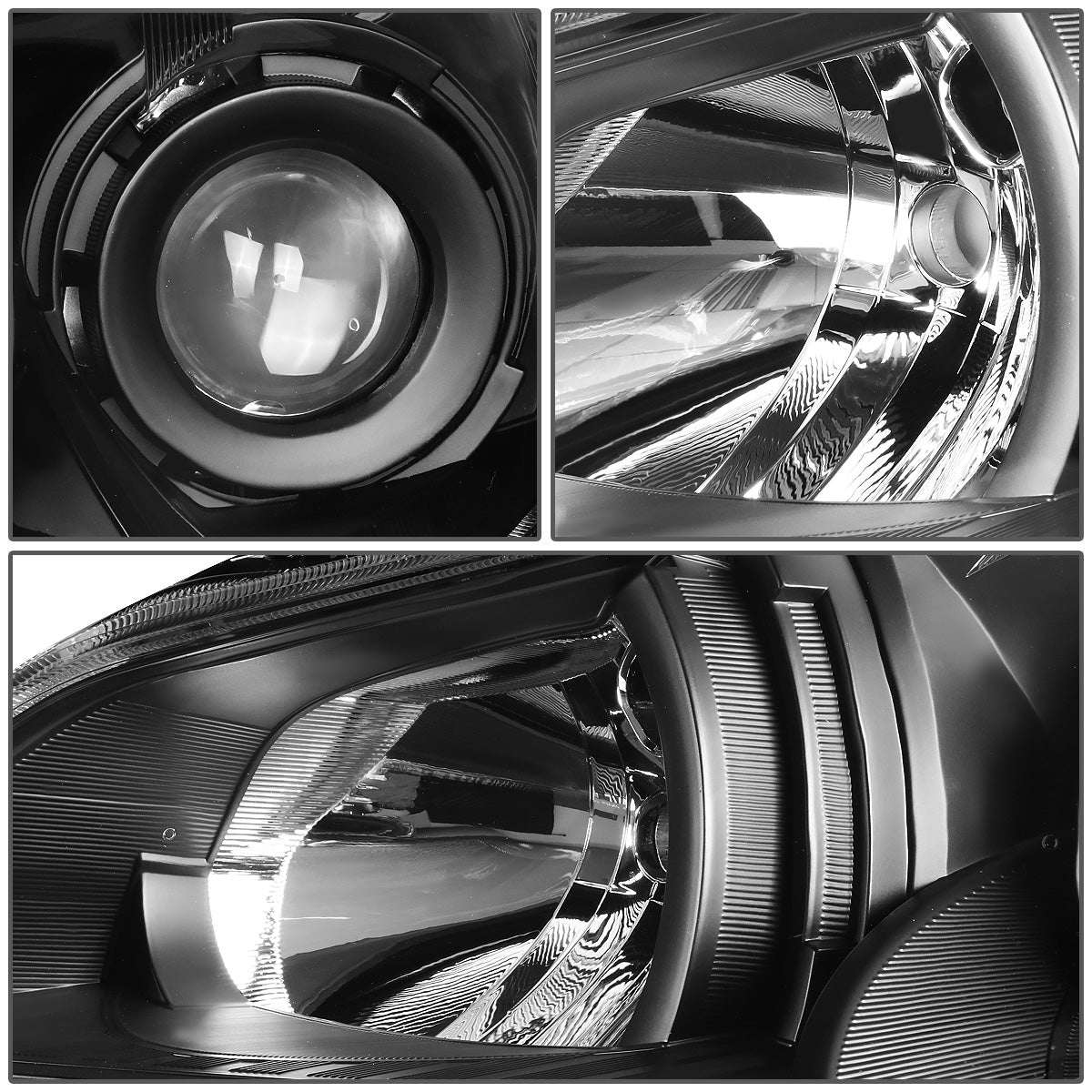 FAROS 10-14 SUBARU OUTBACK, LEGACY - PROJECTOR - 9005 HIGH BEAM / H1 LOW BEAM - BLACK HOUSING / CLEAR CORNER