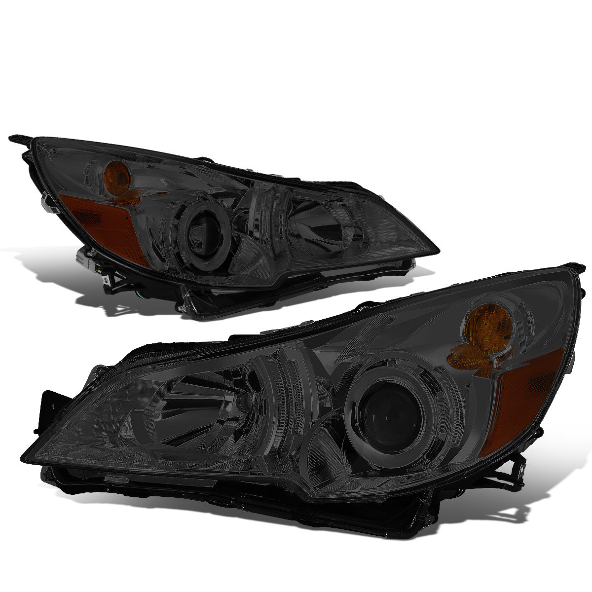 FAROS 10-14 SUBARU OUTBACK, LEGACY - PROJECTOR - 9005 HIGH BEAM / H1 LOW BEAM - SMOKE HOUSING / AMBER CORNER