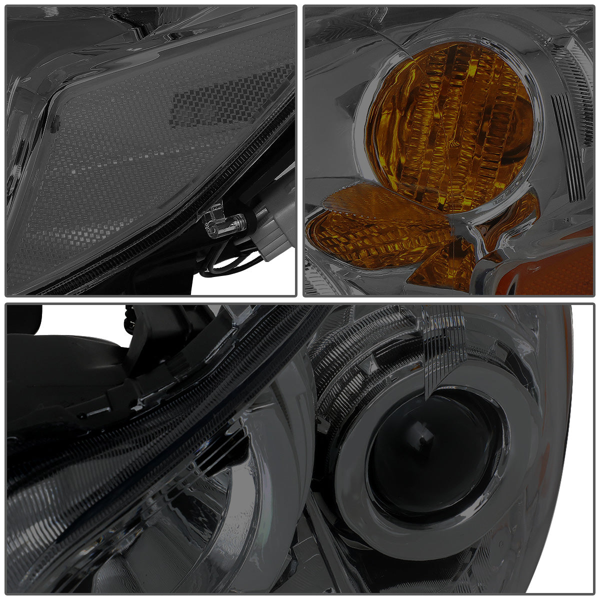 FAROS 10-14 SUBARU OUTBACK, LEGACY - PROJECTOR - 9005 HIGH BEAM / H1 LOW BEAM - SMOKE HOUSING / CLEAR CORNER