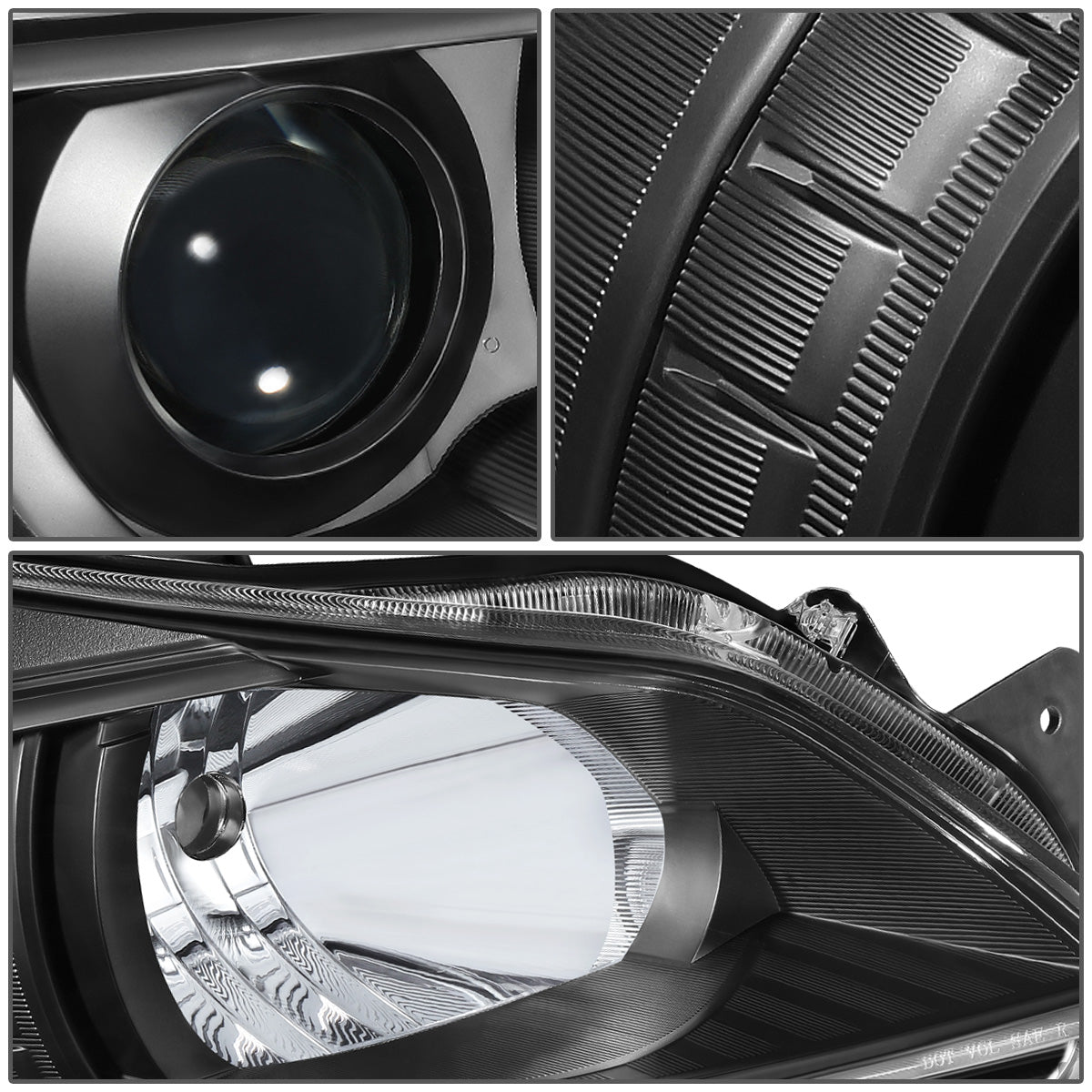 FAROS 10-14 SUBARU OUTBACK, LEGACY - PROJECTOR - 9005 HIGH BEAM / H1 LOW BEAM - BLACK HOUSING / AMBER CORNER