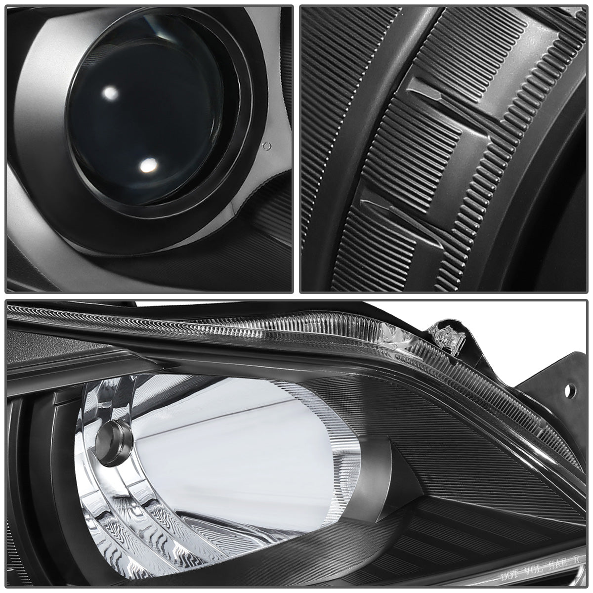 FAROS 10-14 SUBARU OUTBACK, LEGACY - PROJECTOR - 9005 HIGH BEAM / H1 LOW BEAM - BLACK HOUSING / CLEAR CORNER