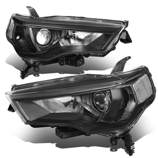 FAROS 14-20 TOYOTA 4RUNNER - PROJECTOR - H11 LOW BEAM / 9005 HIGH BEAM / 7444NA TURN SIGNAL - BLACK HOUSING / CLEAR CORNER