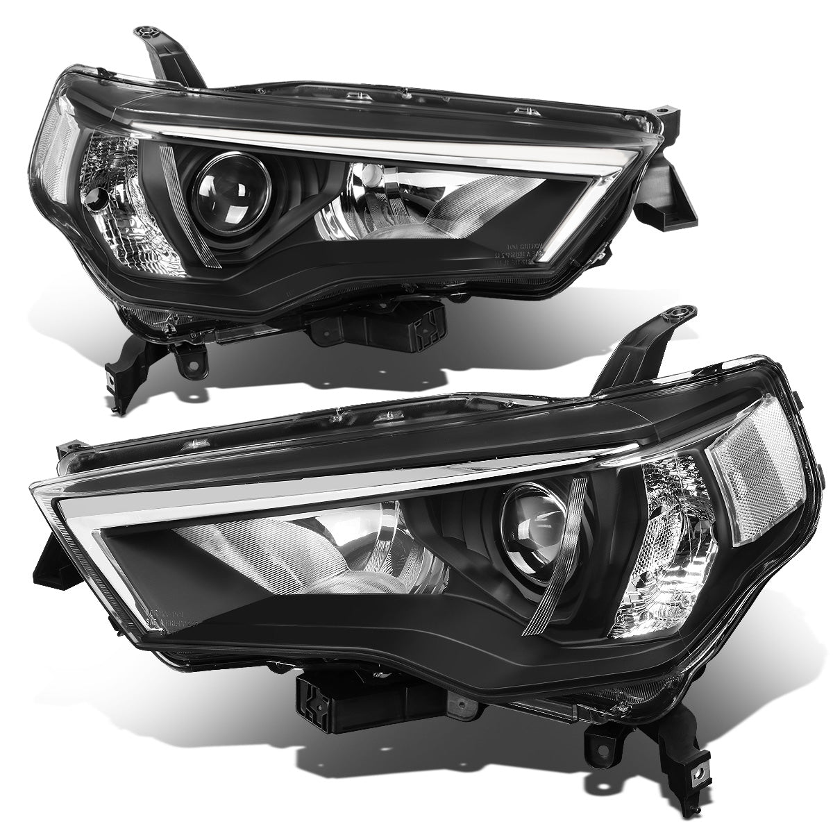 FAROS 14-20 TOYOTA 4RUNNER - PROJECTOR - H11 LOW BEAM / 9005 HIGH BEAM / 7444NA TURN SIGNAL - CHROME HOUSING / CLEAR CORNER