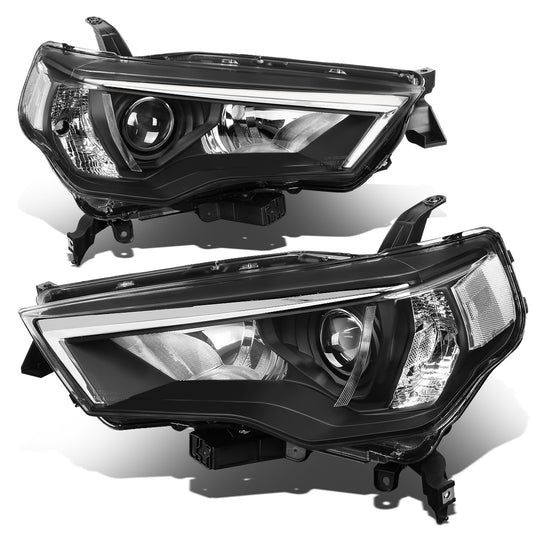 FAROS 14-20 TOYOTA 4RUNNER - PROJECTOR - H11 LOW BEAM / 9005 HIGH BEAM / 7444NA TURN SIGNAL - CHROME HOUSING / CLEAR CORNER