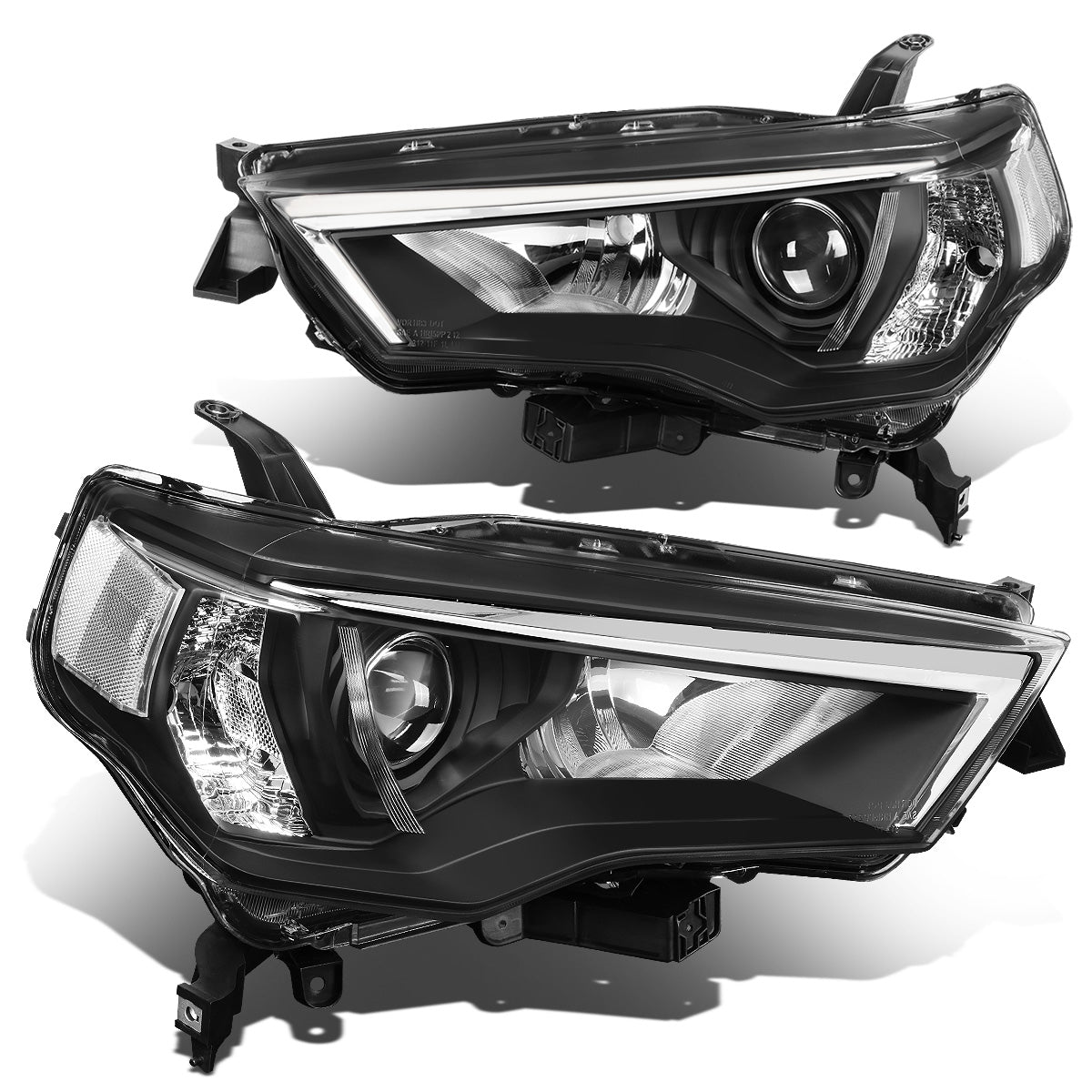 FAROS 14-20 TOYOTA 4RUNNER - PROJECTOR - H11 LOW BEAM / 9005 HIGH BEAM / 7444NA TURN SIGNAL - CHROME HOUSING / CLEAR CORNER