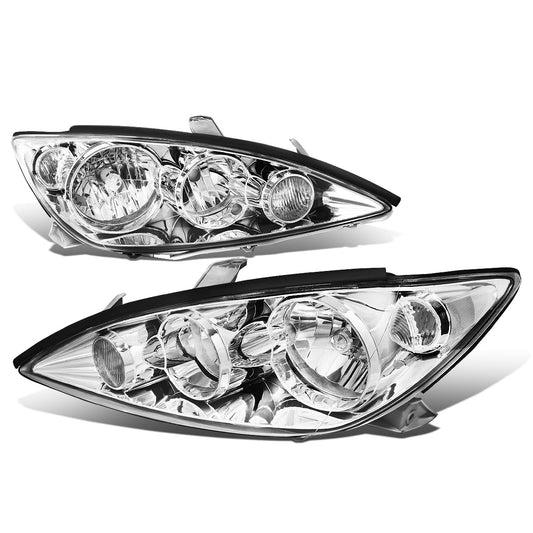 FAROS 05-06 TOYOTA CAMRY - 9006 LOW BEAM / 9005 HIGH BEAM / 4157NA TURN SIGNAL - CHROME HOUSING / CLEAR CORNE