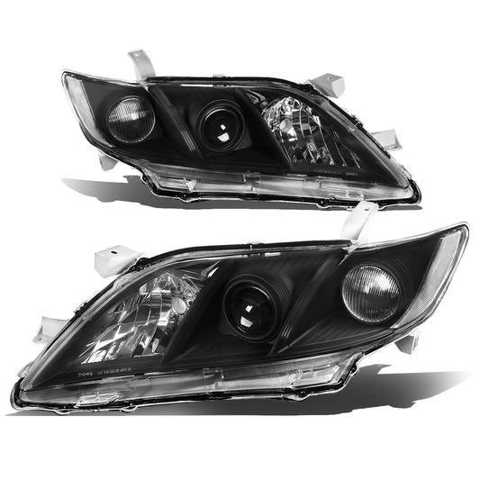 FAROS 07-09 TOYOTA CAMRY - H1 LOW BEAM / 9005 HIGH BEAM / 3457A TURN SIGNAL - CHROME HOUSING / CLEAR CORNER