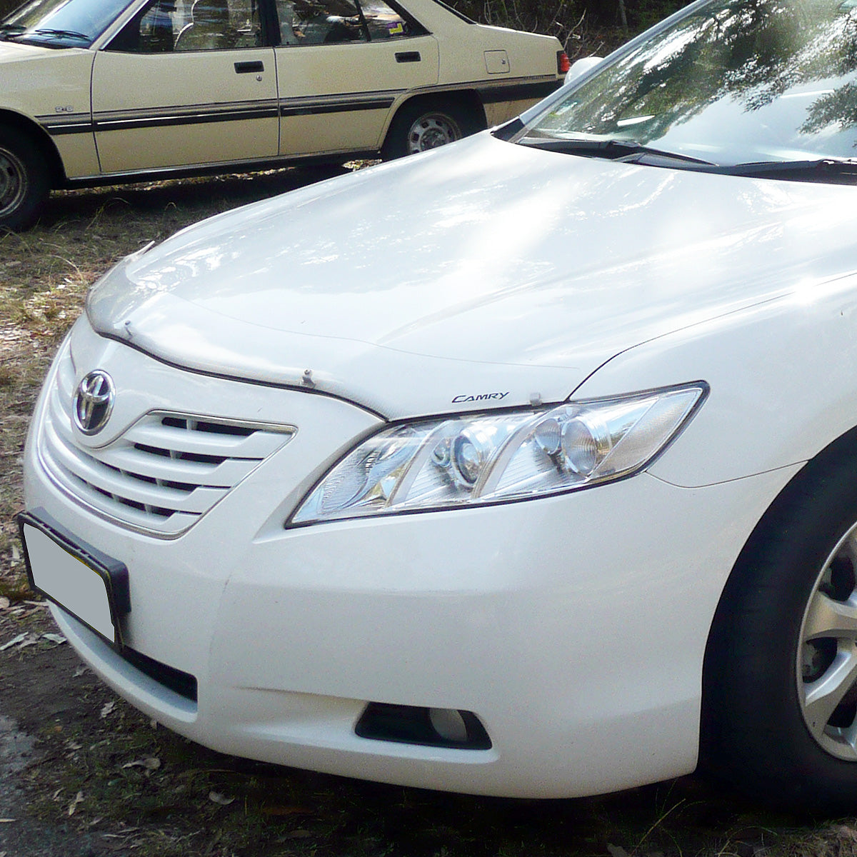 FAROS 07-09 TOYOTA CAMRY - H1 LOW BEAM / 9005 HIGH BEAM / 3457A TURN SIGNAL - CHROME HOUSING / CLEAR CORNER