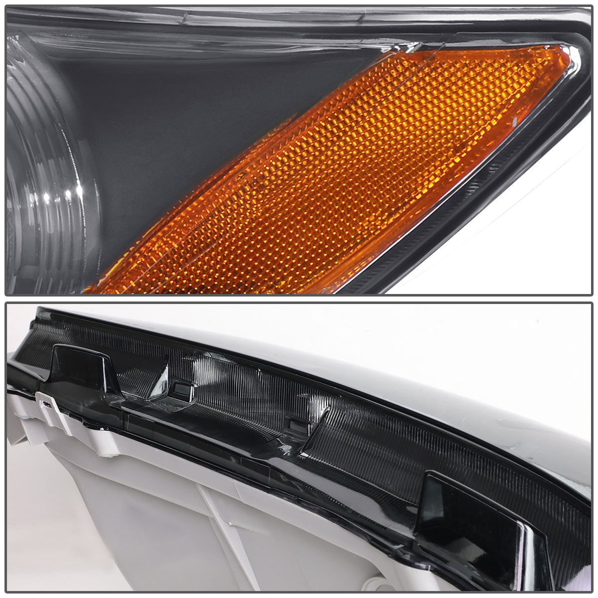 FAROS 07-09 TOYOTA CAMRY - H1 LOW BEAM / 9005 HIGH BEAM / 3457A TURN SIGNAL - SMOKE HOUSING / AMBER CORNER