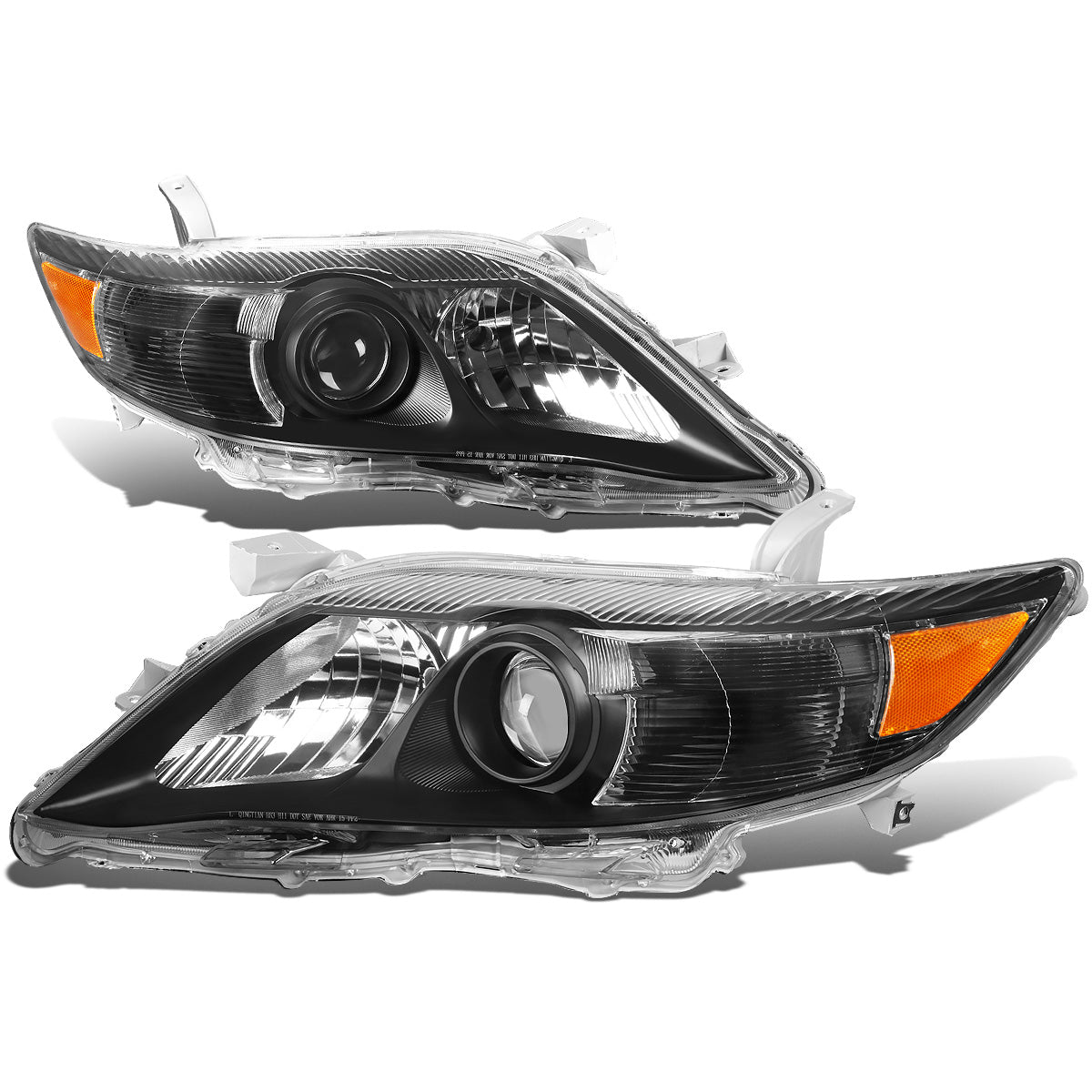 FAROS 10-11 TOYOTA CAMRY - PROJECTOR - H11 LOW BEAM / 9005 HIGH BEAM / 7440A TURN SIGNAL - BLACK HOUSING / AMBER CORNER