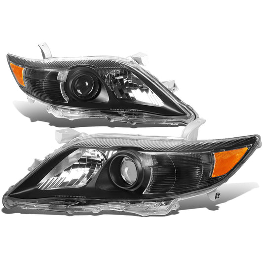 FAROS 10-11 TOYOTA CAMRY - PROJECTOR - H11 LOW BEAM / 9005 HIGH BEAM / 7440A TURN SIGNAL - BLACK HOUSING / AMBER CORNER