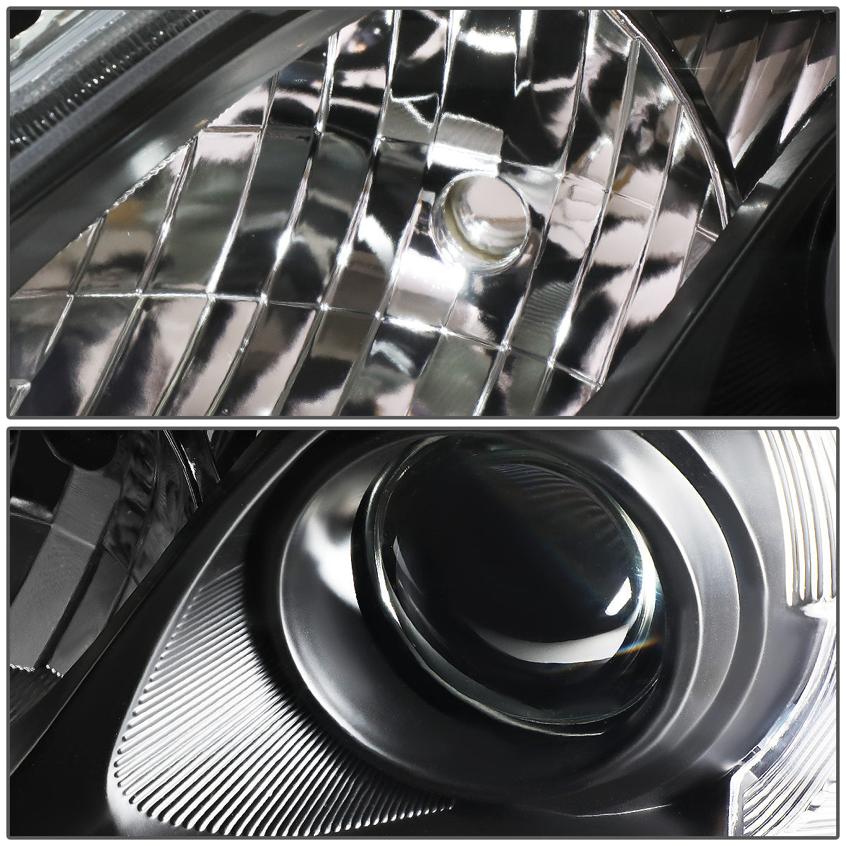 FAROS 10-11 TOYOTA CAMRY - PROJECTOR - H11 LOW BEAM / 9005 HIGH BEAM / 7440A TURN SIGNAL - BLACK HOUSING / CLEAR CORNER