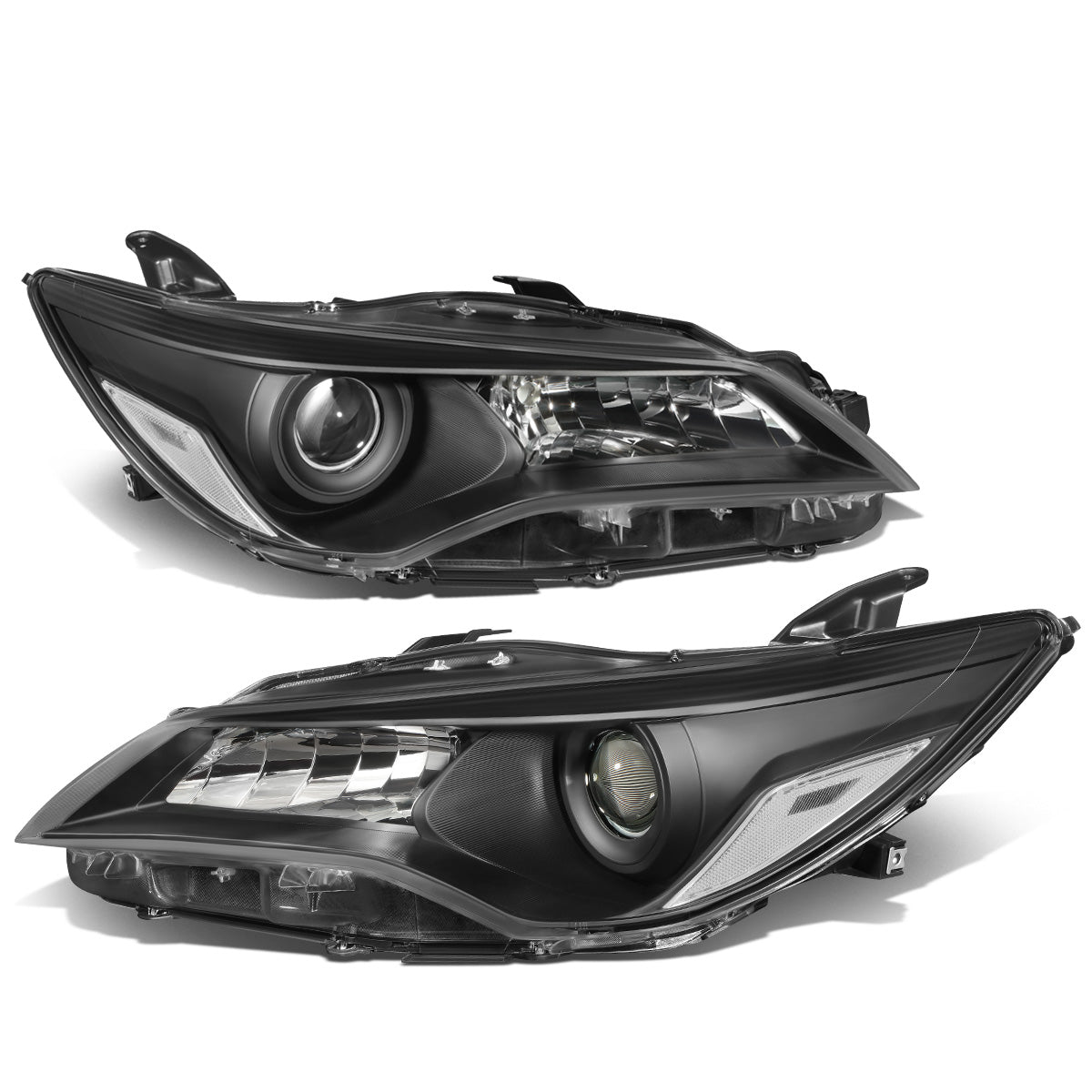 FAROS 15-17 TOYOTA CAMRY - FITS MODELS W/ HALOGEN HEADLIGHTS - PROJECTOR LOW BEAM - 9005 HIGH / H11 LOW BEAM - BLACK HOUSING / CLEAR CORNER