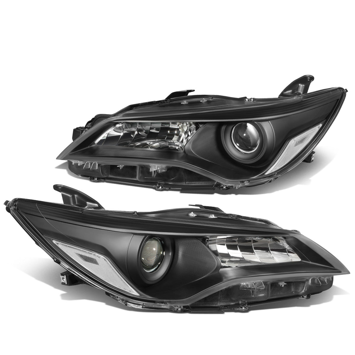 FAROS 15-17 TOYOTA CAMRY - FITS MODELS W/ HALOGEN HEADLIGHTS - PROJECTOR LOW BEAM - 9005 HIGH / H11 LOW BEAM - BLACK HOUSING / CLEAR CORNER