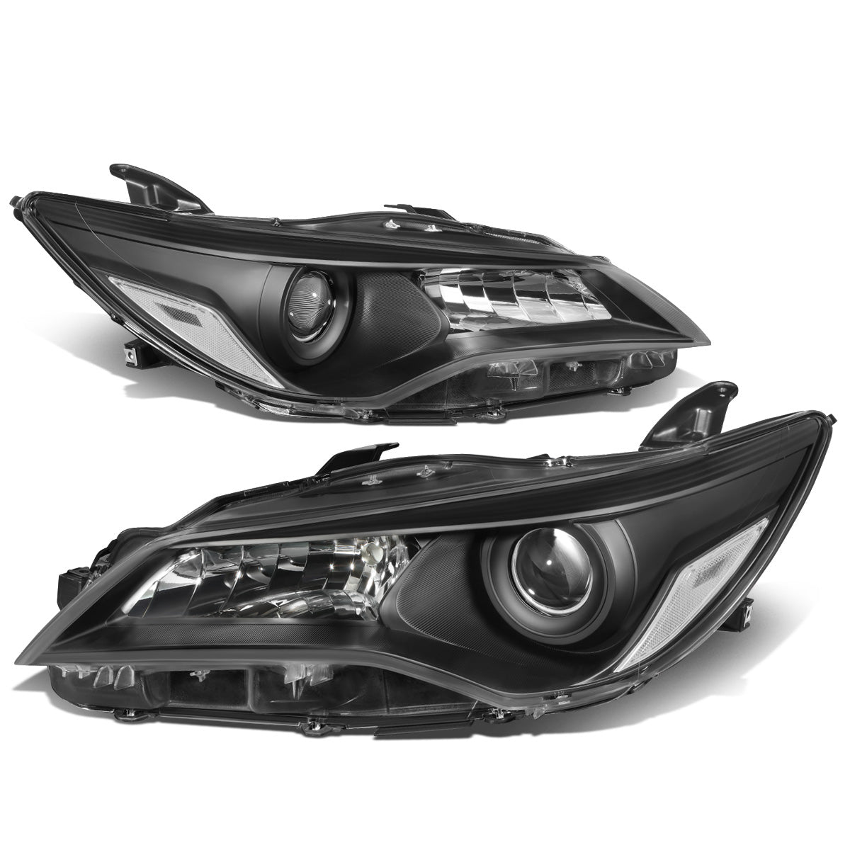 FAROS 15-17 TOYOTA CAMRY - FITS MODELS W/ HALOGEN HEADLIGHTS - PROJECTOR LOW BEAM - 9005 HIGH / H11 LOW BEAM - BLACK HOUSING / CLEAR CORNER