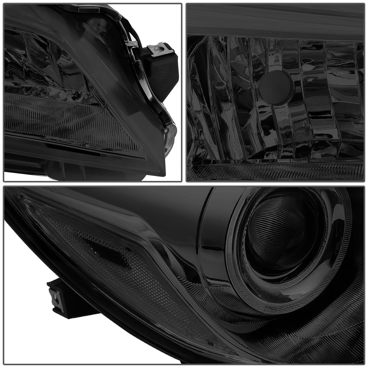 FAROS 15-17 TOYOTA CAMRY - FITS MODELS W/ HALOGEN HEADLIGHTS - PROJECTOR LOW BEAM - 9005 HIGH / H11 LOW BEAM - SMOKE HOUSING / CLEAR CORNER