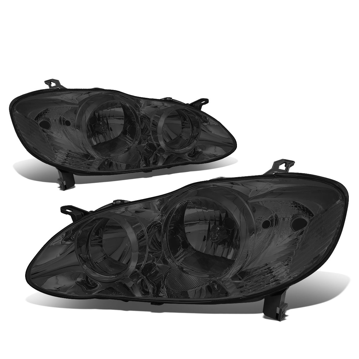 FAROS 03-08 TOYOTA COROLLA - 9006 LOW BEAM / 9005 HIGH BEAM / 3157A TURN SIGNAL - SMOKE HOUSING / CLEAR CORNER