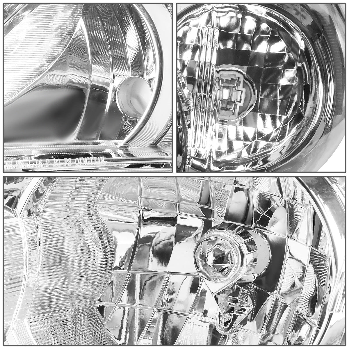 FAROS 11-13 TOYOTA COROLLA - 9006 LOW BEAM / 9005 HIGH BEAM / 3457A TURN SIGNAL - CHROME HOUSING / CLEAR CORNE