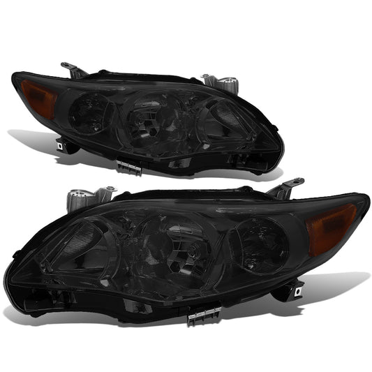 FAROS 11-13 TOYOTA COROLLA - 9006 LOW BEAM / 9005 HIGH BEAM / 3457A TURN SIGNAL - SMOKE HOUSING / AMBER CORNER