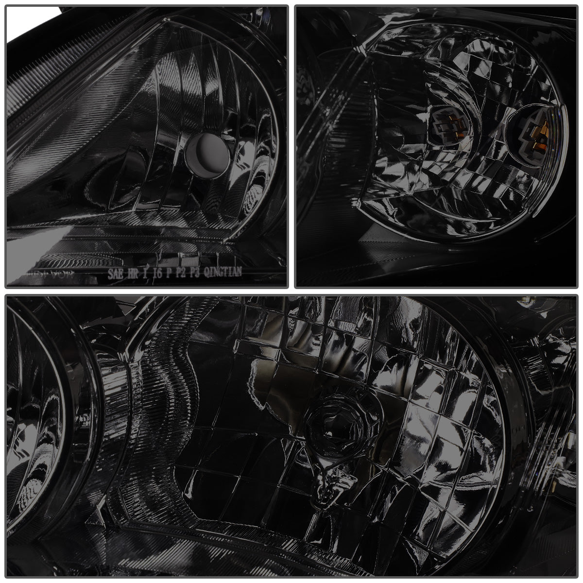 FAROS 11-13 TOYOTA COROLLA - 9006 LOW BEAM / 9005 HIGH BEAM / 3457A TURN SIGNAL - SMOKE HOUSING / CLEAR CORNER