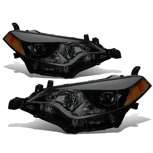 FAROS 14-16 TOYOTA COROLLA SEDAN - PROJECTOR - LED LOW BEAM / 9005 HIGH BEAM - 7444NA TURN SIGNAL - SMOKE HOUSING / AMBER CORNER