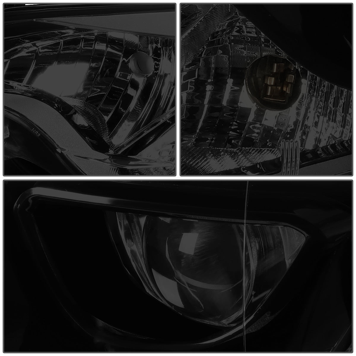 FAROS 14-16 TOYOTA COROLLA SEDAN - PROJECTOR - LED LOW BEAM / 9005 HIGH BEAM - 7444NA TURN SIGNAL - SMOKE HOUSING / AMBER CORNER