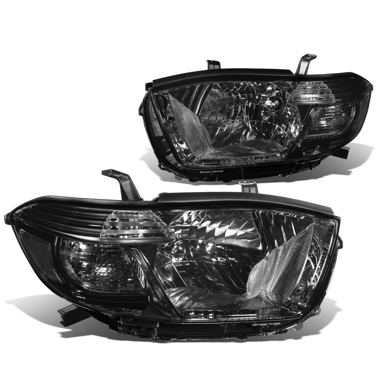 FAROS 08-10 TOYOTA HIGHLANDER - H4 LOW BEAM / HIGH BEAM / 7440A TURN SIGNAL - SMOKE HOUSING / CLEAR CORNER