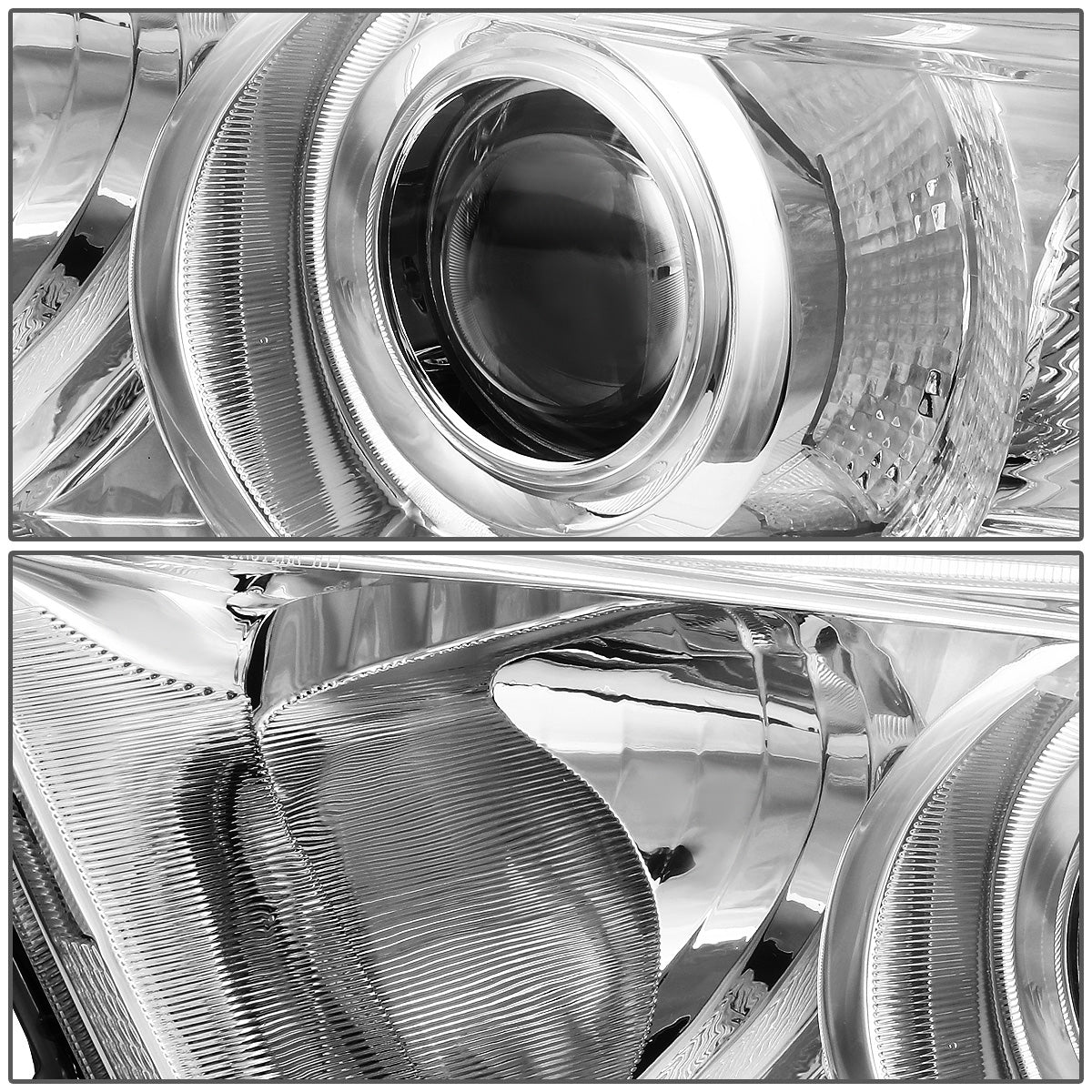 FAROS 11-13 TOYOTA HIGHLANDER - PROJECTOR - 9005 LOW BEAM / H11 HIGH BEAM / 3457A TURN SIGNAL - CHROME HOUSING / AMBER CORNER