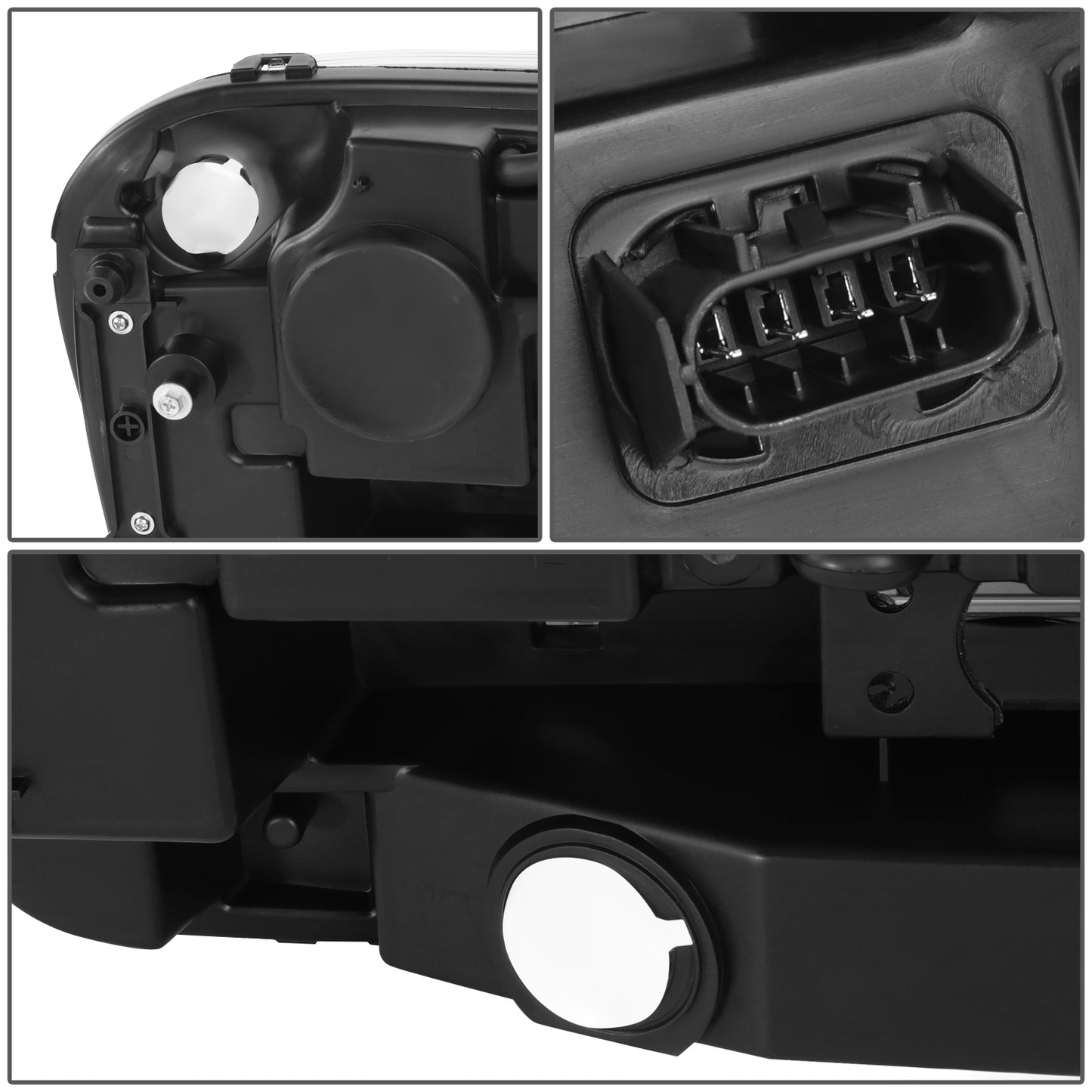 FAROS 02-09 CHEVY TRAILBLAZER / 02-05 TRAILBLAZER EXT - 9006 LOW BEAM / 9005 HIGH BEAM / 3757A TURN SIGNAL - BLACK HOUSING / AMBER CORNER