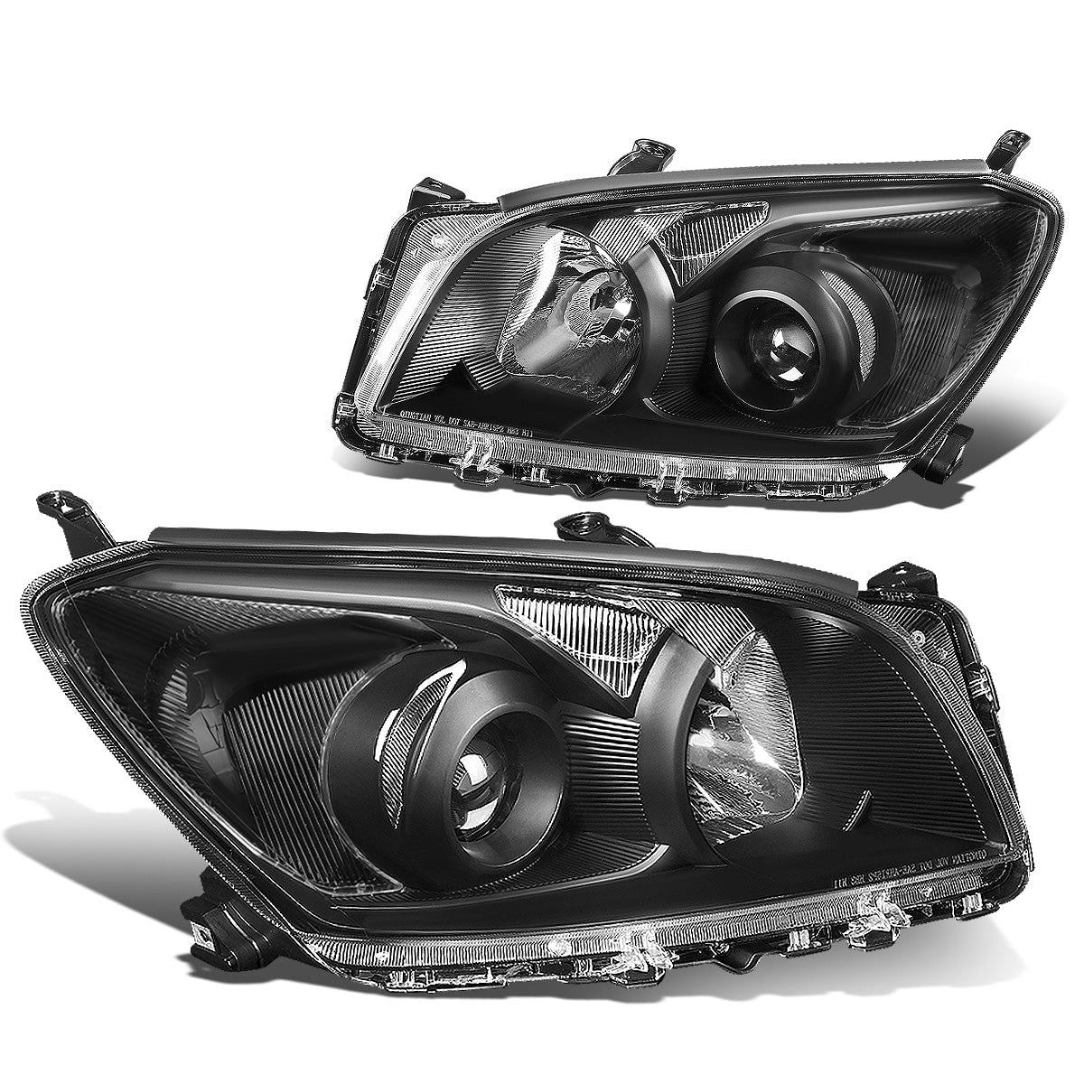 FAROS 09-12 TOYOTA RAV4 - PROJECTOR - H11 LOW BEAM / 9005 HIGH BEAM / 7443A TURN SIGNAL - BLACK HOUSING / CLEAR CORNER