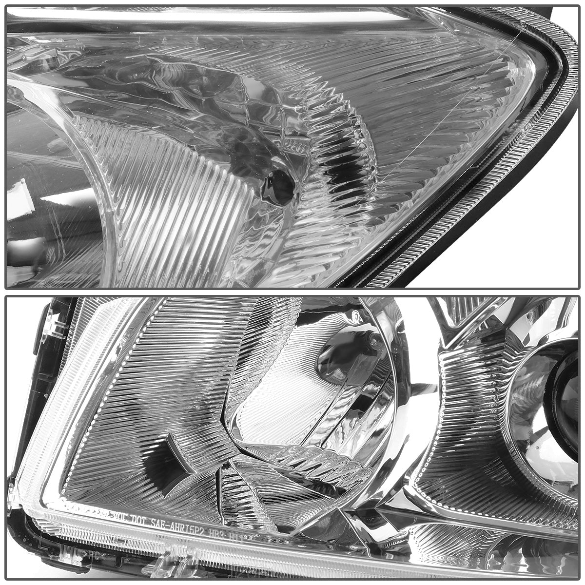 FAROS 09-12 TOYOTA RAV4 - PROJECTOR - H11 LOW BEAM / 9005 HIGH BEAM / 7443A TURN SIGNAL - CHROME HOUSING / CLEAR CORNER