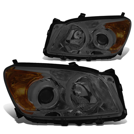 FAROS 09-12 TOYOTA RAV4 - PROJECTOR - H11 LOW BEAM / 9005 HIGH BEAM / 7443A TURN SIGNAL - SMOKE HOUSING / AMBER CORNER