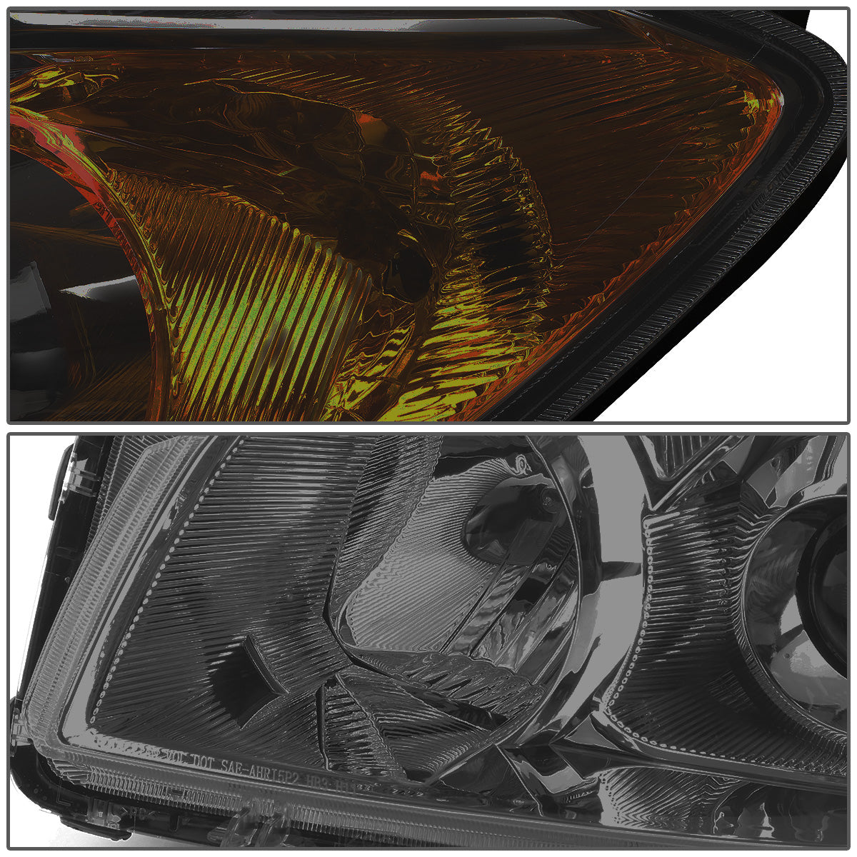 FAROS 09-12 TOYOTA RAV4 - PROJECTOR - H11 LOW BEAM / 9005 HIGH BEAM / 7443A TURN SIGNAL - SMOKE HOUSING / AMBER CORNER