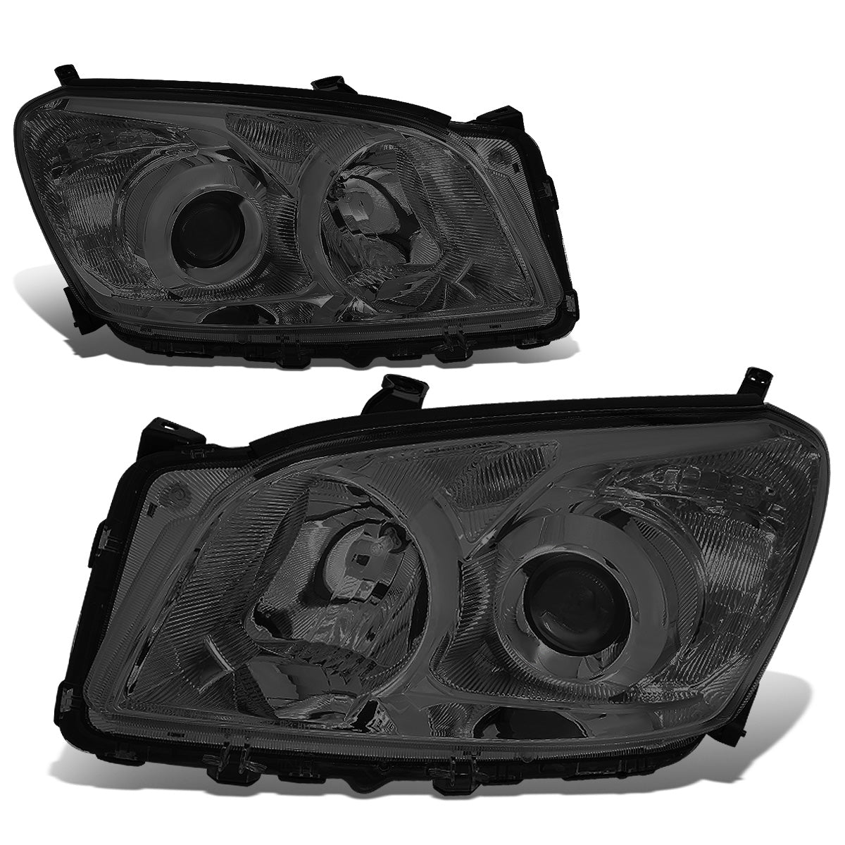 FAROS 09-12 TOYOTA RAV4 - PROJECTOR - H11 LOW BEAM / 9005 HIGH BEAM / 7443A TURN SIGNAL - SMOKE HOUSING / CLEAR CORNER