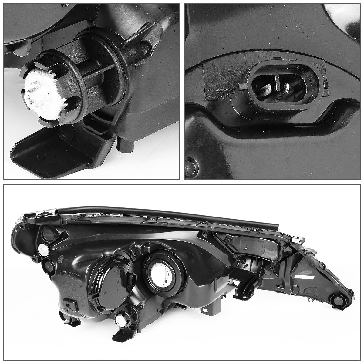 FAROS 13-15 TOYOTA RAV4 - PROJECTOR - H11 LOW BEAM / 9005 HIGH BEAM / 3457A TURN SIGNAL - SMOKE HOUSING / CLEAR CORNER