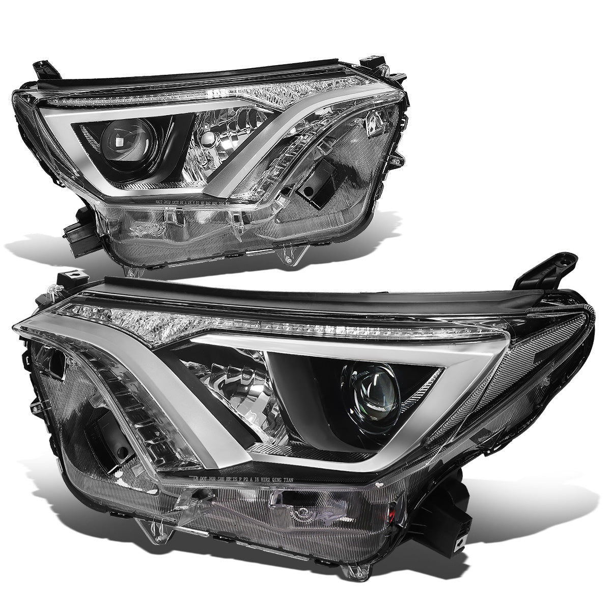 FAROS 16-18 TOYOTA RAV4 - PROJECTOR LOW BEAM - 9012 HIGH / LOW BEAM - CHROME HOUSING / CLEAR CORNER