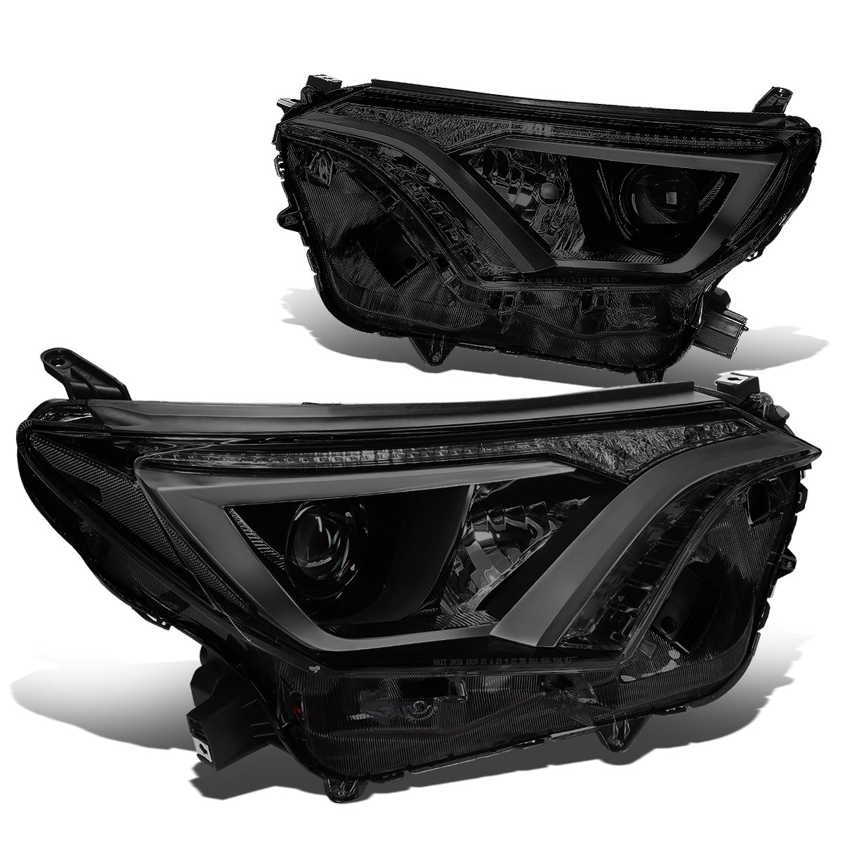 FAROS 16-18 TOYOTA RAV4 - PROJECTOR LOW BEAM - 9012 HIGH / LOW BEAM - SMOKE HOUSING / CLEAR CORNER