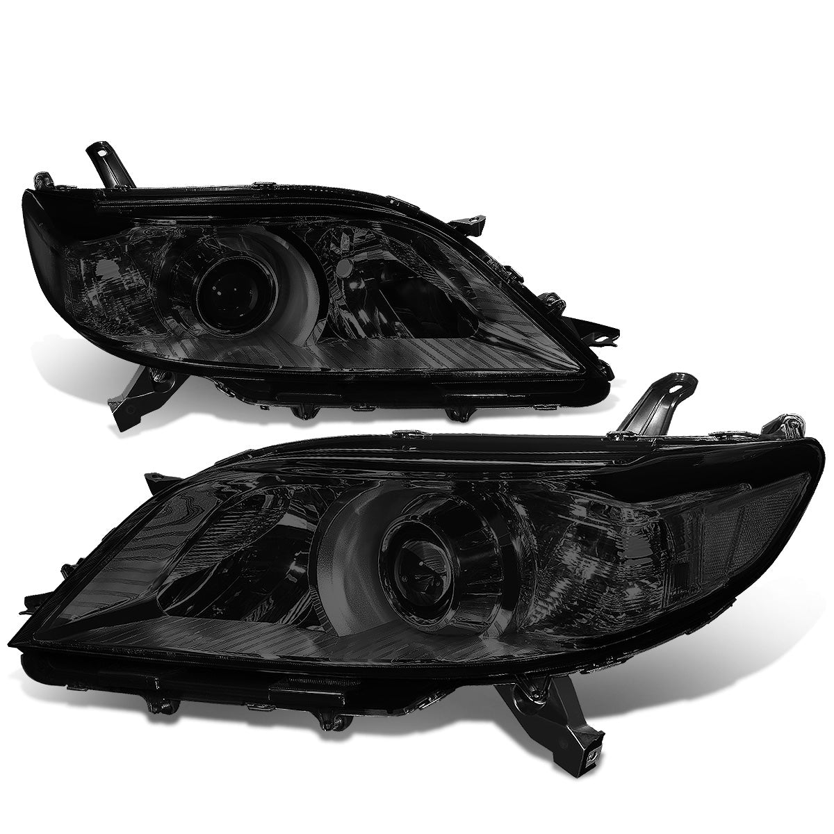 FAROS 11-17 TOYOTA SIENNA XL30 - FITS MODELS W/ HALOGEN HEADLIGHTS ONLY - PROJECTOR - H11 LOW BEAM / 9005 HIGH BEAM / 3457A TURN SIGNAL - SMOKE HOUSING / CLEAR CORNER