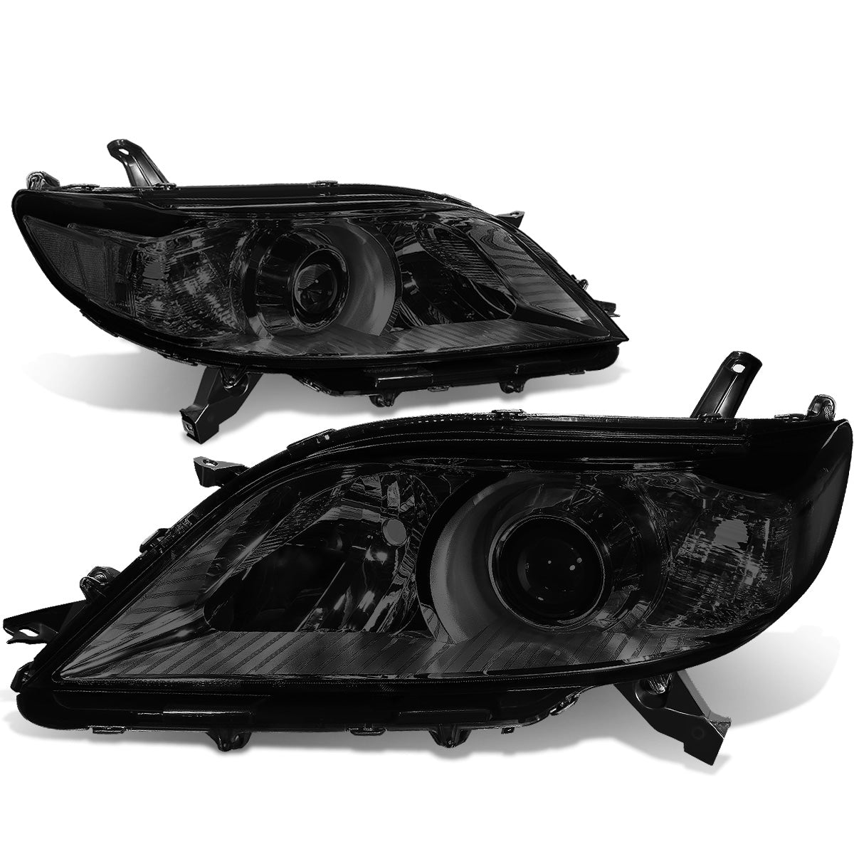 FAROS 11-17 TOYOTA SIENNA XL30 - FITS MODELS W/ HALOGEN HEADLIGHTS ONLY - PROJECTOR - H11 LOW BEAM / 9005 HIGH BEAM / 3457A TURN SIGNAL - SMOKE HOUSING / CLEAR CORNER